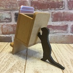 ●支える動物・色・変更可能●コツメカワウソが支えるメガネケース付iPhone・スマートフォンスタンド☆色見本から色を選べます☆