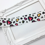 《2m分》ハートのレオパード柄グログランリボン(38mm)-18