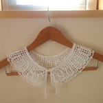＊　レース編みの繊細な付け衿（ホワイト）＊
