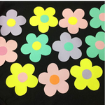 お花の壁面飾り