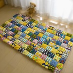 【K様オーダー品】96cm×173cm 四角つなぎのパッチワークマット　寝相アート　お昼寝マット　kukka168