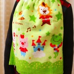 再販2☆タオルエプロン（二つ折り）カエルと動物