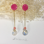 水彩スティックピアス/イヤリング       しずく