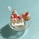 ハリネズミ★いちごのピアノケーキ★リボン巻カップケーキ★