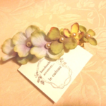 紫陽花バレッタ（bleu　clair）