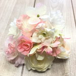 髪飾り17本セット♩ホワイト×薄ピンク