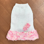 犬服 春夏 ヒラキラ いちごクリーム S  引き揃え糸 値下げ