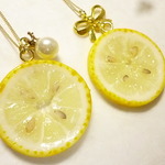*限定*ネックレス(ミニレモン×リボンつなぎ)