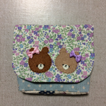  くまさんの 移動ポケット  ブルー