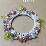 ビーズシュシュWhite