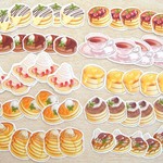 手帳サイズフレークシール☆パンケーキ