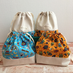 【SALE‼︎】boys☆お弁当巾着と小巾着セット☆宇宙とロボット