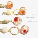 大ぶり アシンメトリー ピアス・イヤリング  