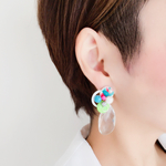 大ぶりペイントおしゃれピアス