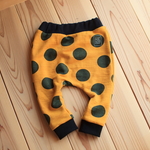【80】マスタードにドット　サルエルパンツ