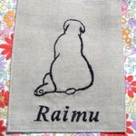 犬の刺繍バッグ    値下げしました。