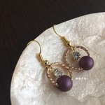 大人カラーの丸マルピアス