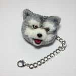 動物ポンポンバッグチャーム   狼4