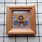 こどもの日刺繍のミニ額＊織田
