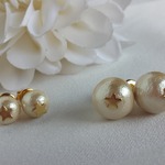 お星さまの☆コットンパールピアス