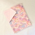 おでかけサイズの6重ガーゼケット　ピンクユニコーン