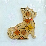 しんぷる ちわわ 麻の葉模様