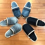 「Ｏさま　オーダー品」デニムスリッパ・洗濯機丸洗いOK！脱衣所・ロッカールームで！ルームシューズ・室内履き