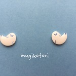 まるっとしたアザラシ ピアス／イヤリング （小）