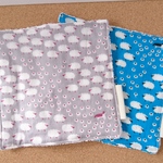 【sale】Wガーゼ×タオルミニハンカチ  15×15 ２枚セット