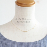 simple necklace **ＴＵＢＥ ** （パイプネックレス）