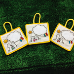 受注生産 お散歩大スキくまウサねこのネームタグ3点セット