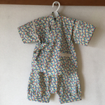 size90☆ flower  かぼちゃパンツ  甚平