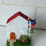 ＊白壁のちっちゃいいえ＊【小さな家・こいのぼり・節句・粘土・ミニチュア】