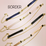 パールブレスレットサテンリボン