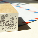 挿絵スタンプ：on the wood