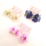 ふわり紫陽花.フープイヤリングorピアス