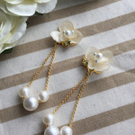 【再販】紫陽花とパールのトライアングル