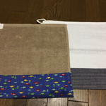 入園入学準備☆ループ付きタオル☆くるま ２枚セット