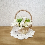 ミニ花かご（ナチュラル雑貨）