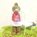 ヒトガタあみぐるみ「tinykids ピンクニットさん」
