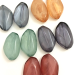 10個 fake stone アクリルビーズ カラーアソート