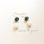 <送料無料>[dice]black×white サイコロピアス／イヤリング