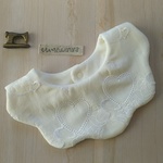 特別な日の白刺繍もくもくベビー🚼スタイ❗️ハート❤️