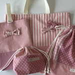 レッスンバッグセット（ベイビーピンク）☆女の子★入園入学
