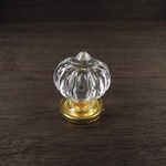 クリスタルパンプキンつまみ（小）金　3個セット