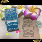 ハワイアンな消しゴムはんこ☆ティキ