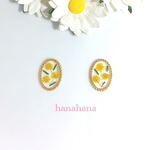 ♡×220！再販5！ミモザの押花ピアス