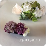 2017春夏新作♡Flowerclip（パープル系）