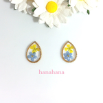 再販！春のお花の押花ピアス