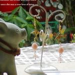 旅ツバメ＊パステル色ドイツビーズのピアス